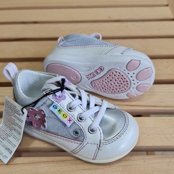 Geox Baby Sile First Walking Shoes Girls - Picture 5 of 6